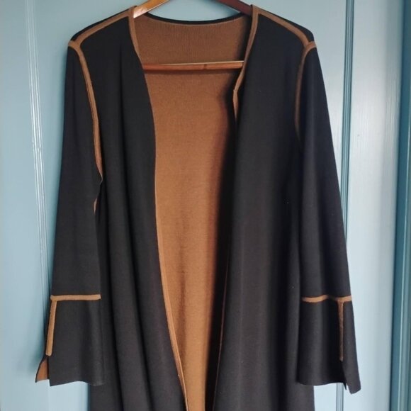 Deep chocolate brown wool sweater (Women's Size 8) - Picture 1 of 4